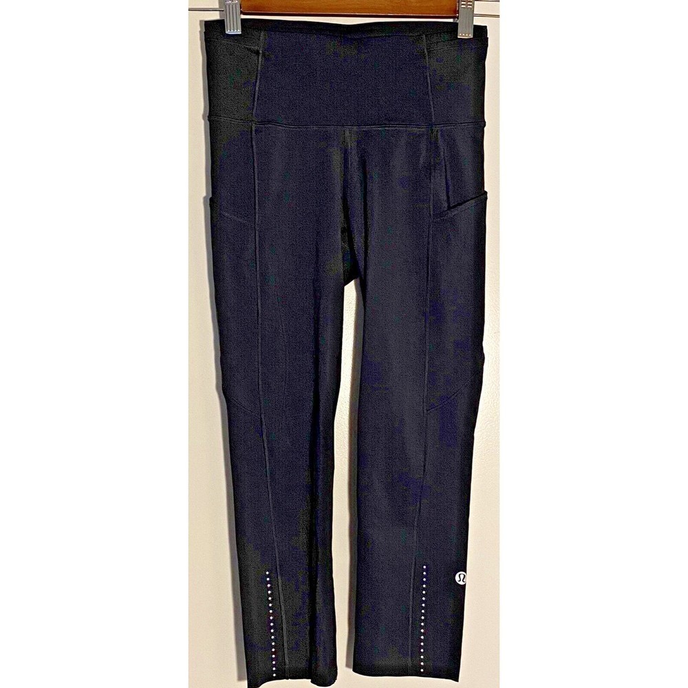 2019 Lululemon Fast Free Crop II Nulux Legging - Black - Size‎ 4